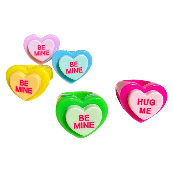 VILZSTUDIOS Colorful chunky heart ring