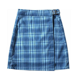 VILZSTUDIOS Trendy plaid mini skirt from VILZSTUDIOS