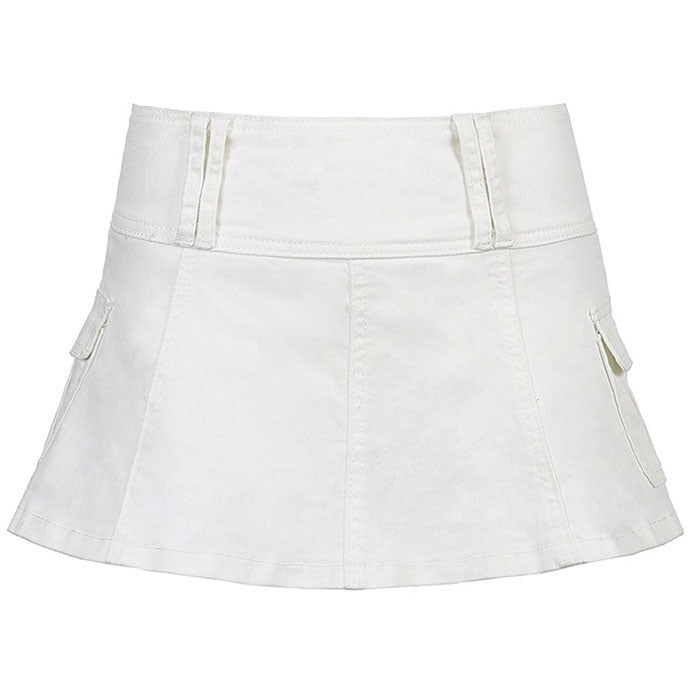 VILZSTUDIOS Textured mini skirt for streetwear fashion