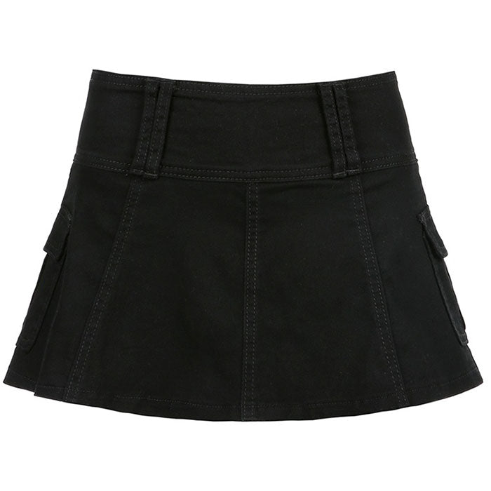 VILZSTUDIOS Textured mini skirt for streetwear fashion