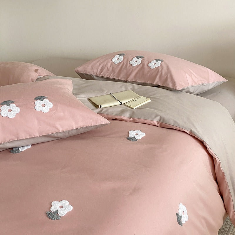 Tufted Motif Duvet Cover Set