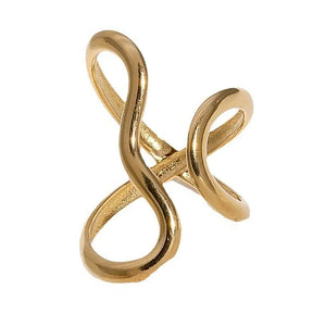 VILZSTUDIOS Adjustable twisted ring for modern fashion