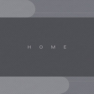 VILZSTUDIOS blue, green and gray bath mat options with two-tone geometric borders