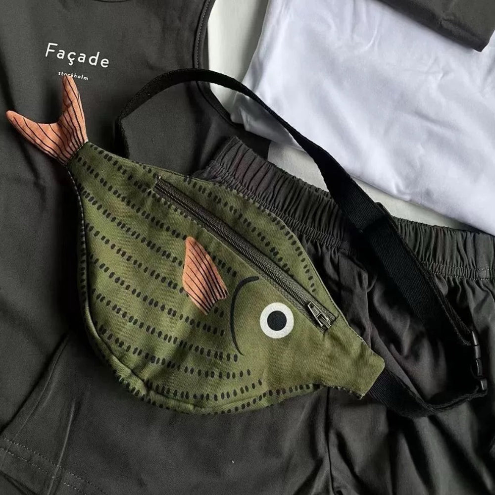 VILZSTUDIOS Fish-shaped waist bag with adjustable strap