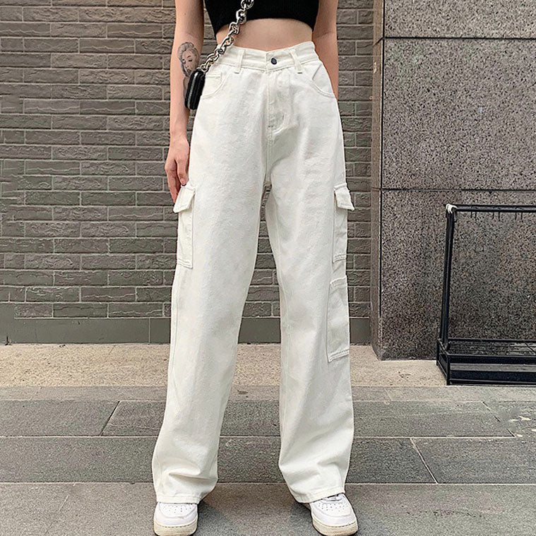 VILZSTUDIOS Cargo denim jeans designed for streetwear style
