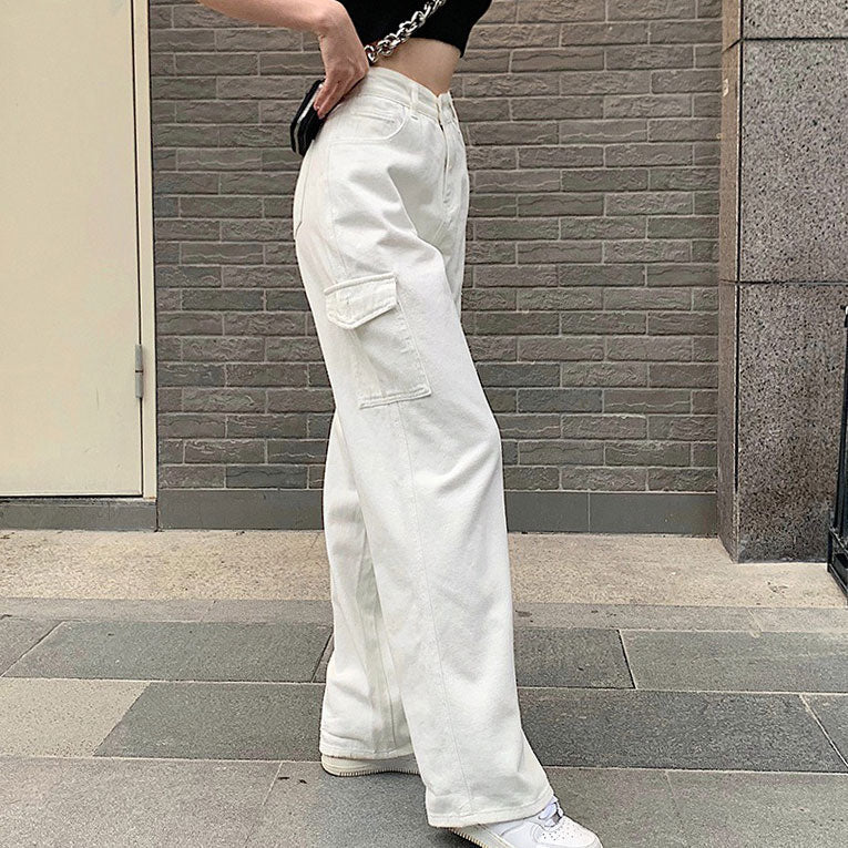 VILZSTUDIOS Cargo denim jeans designed for streetwear style