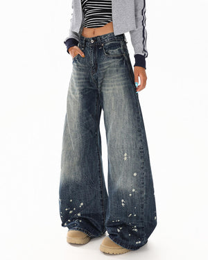 VILZSTUDIOS Ripped baggy jeans for streetwear fashion