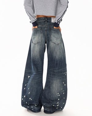 VILZSTUDIOS Ripped baggy jeans for streetwear fashion