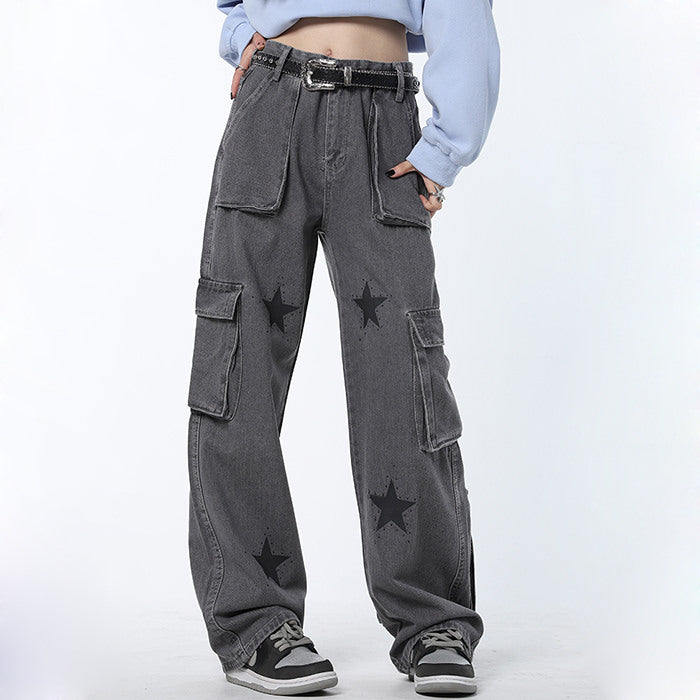 VILZSTUDIOS Urban Chic Star Baggy Jeans