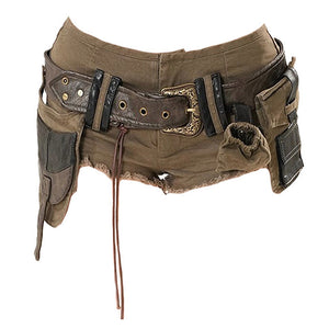 VILZSTUDIOS Cargo micro shorts for urban street style