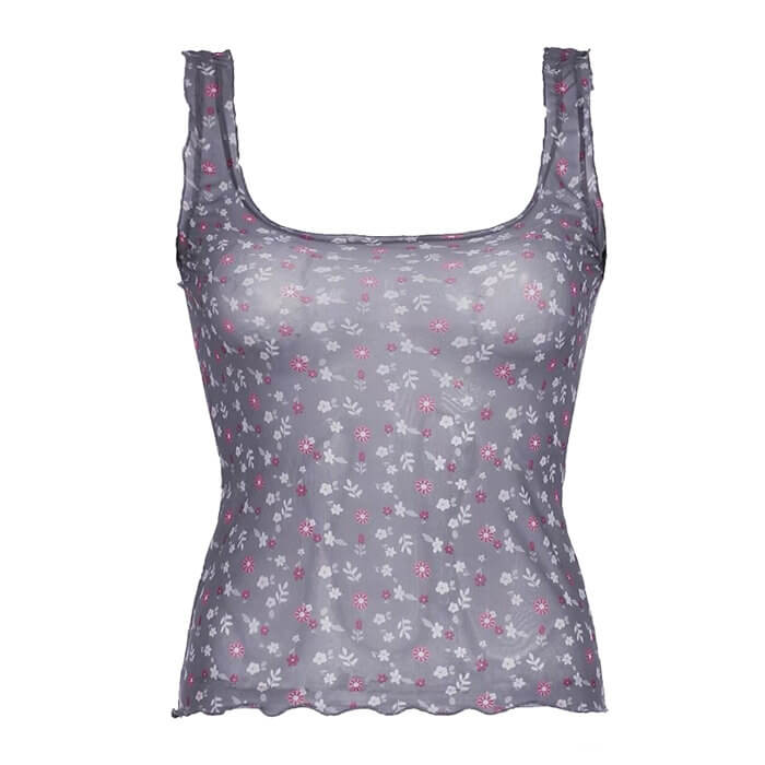 VILZSTUDIOS Stylish mesh tank top for streetwear fashion