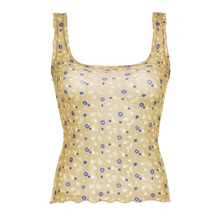 VILZSTUDIOS Stylish mesh tank top for streetwear fashion