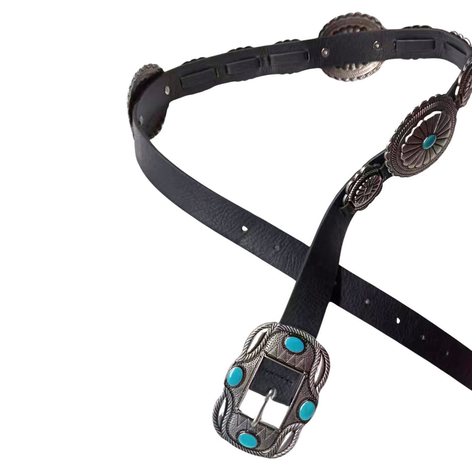 VILZSTUDIOS Stylish cowboy belt made of vegan leather