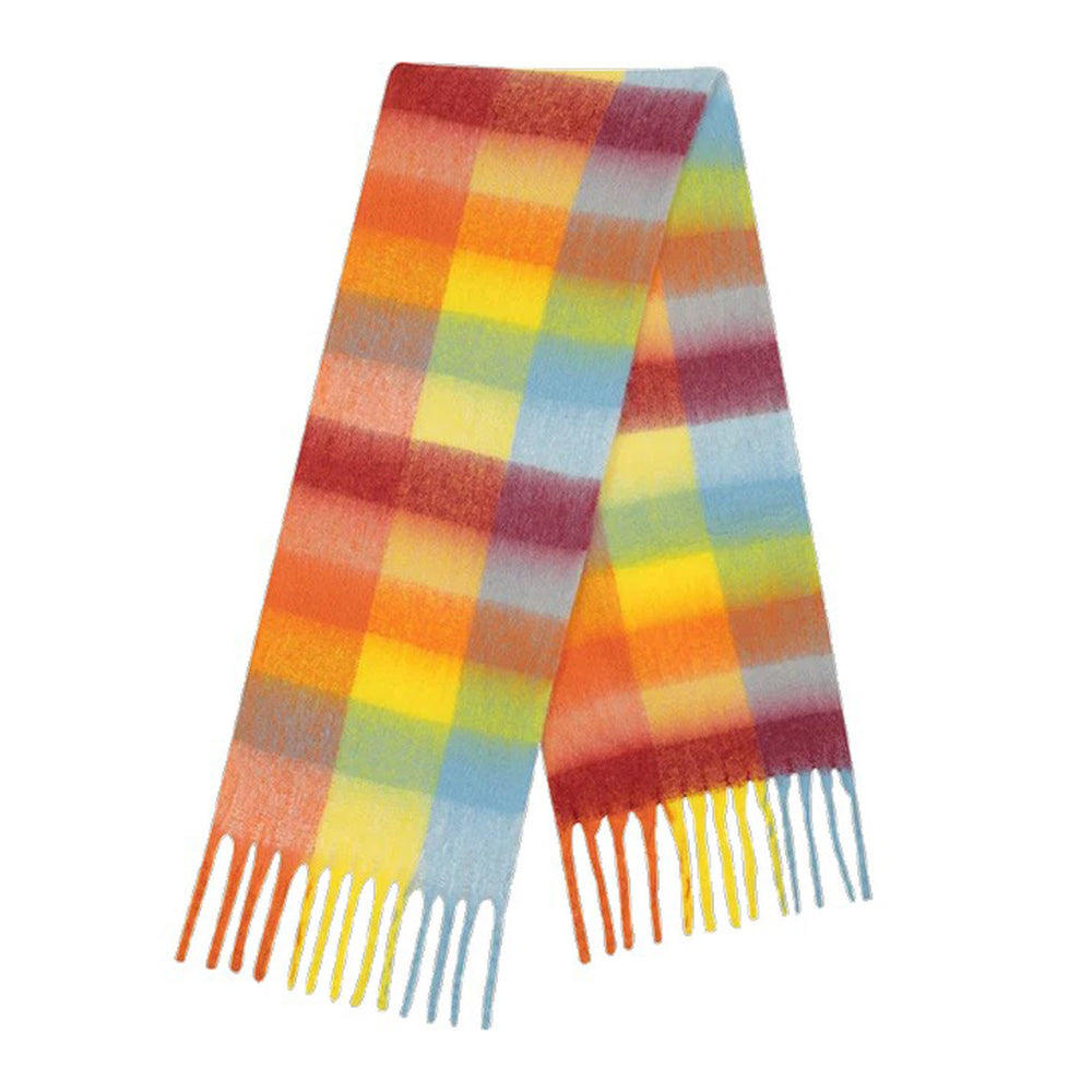 VILZSTUDIOS Vibrant checkered scarf for stylish layering