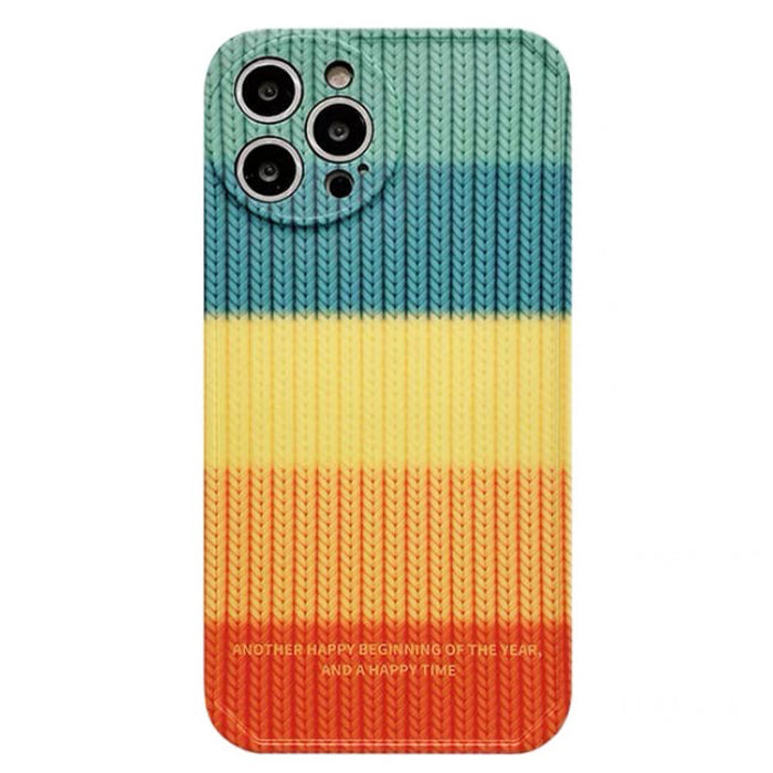 VILZSTUDIOS Colorful crochet phone case for iPhone