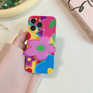 VILZSTUDIOS colorful flower iPhone case