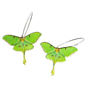 VILZSTUDIOS Vibrant green butterfly earrings for stylish accessorizing