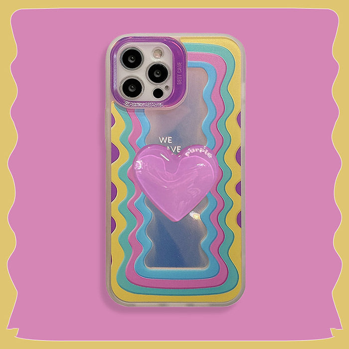 VILZSTUDIOS Indie aesthetic phone case with heart design