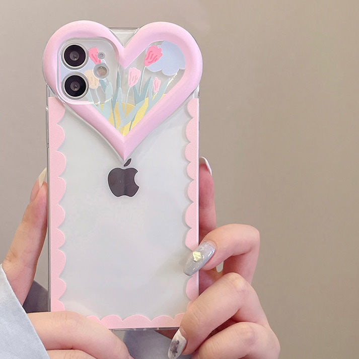 VILZSTUDIOS Stylish heart design iPhone case