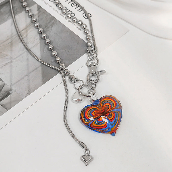 VILZSTUDIOS Stylish heart pendant necklace