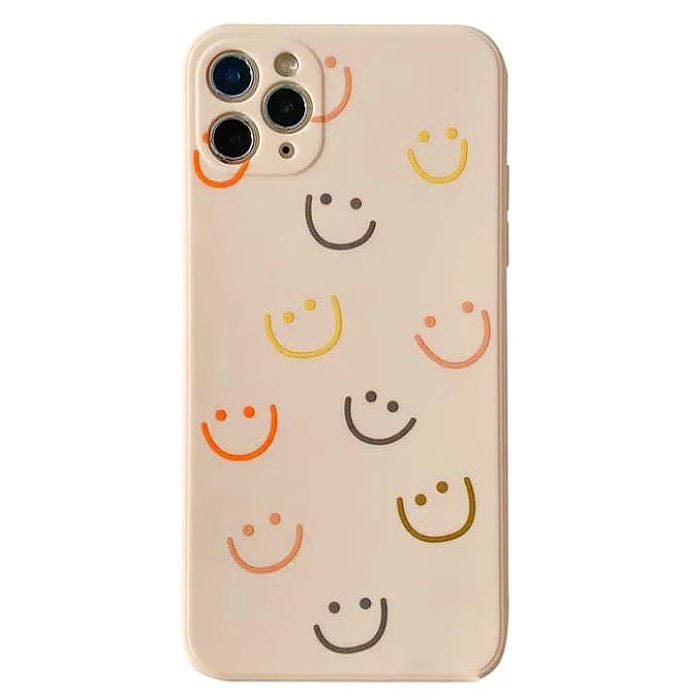 VILZSTUDIOS Colorful phone case with smiley face design