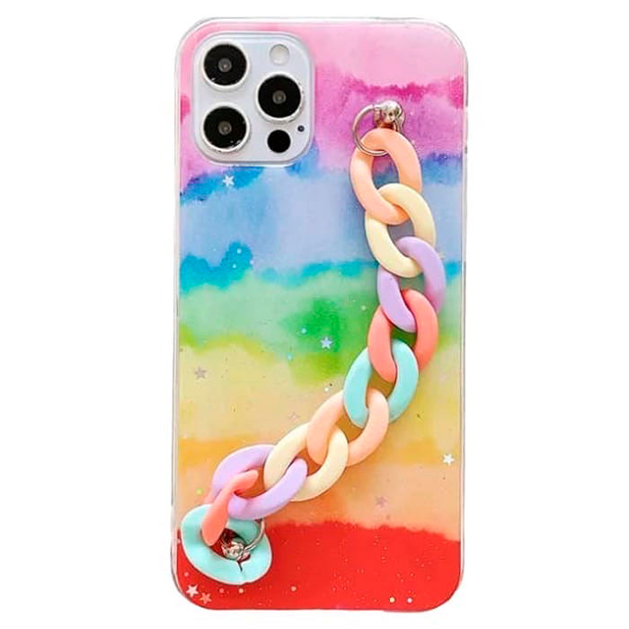 VILZSTUDIOS Stylish phone case with colorful chain design