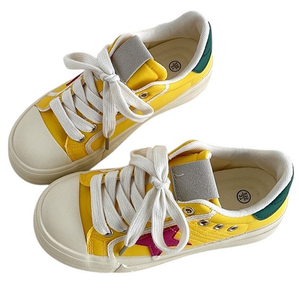 VILZSTUDIOS Vibrant sneakers with star patch and cream sole