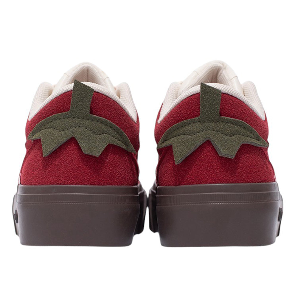 VILZSTUDIOS Vibrant sneakers with red suede and dual-color laces