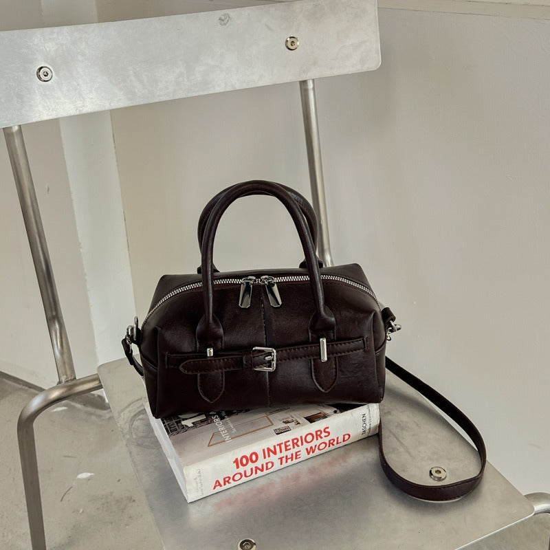 Vintage Bowler Mini Duffel Bag