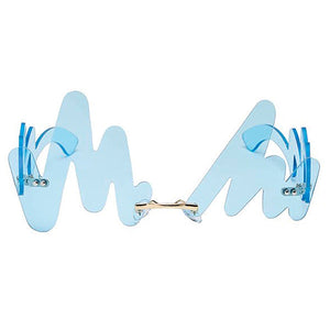 VILZSTUDIOS Stylish wavy frame sunglasses with tinted lenses