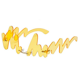 VILZSTUDIOS Stylish wavy frame sunglasses with tinted lenses