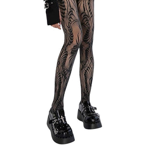 VILZSTUDIOS Geometric pattern tights for stylish legwear