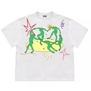 VILZSTUDIOS Graphic t-shirt featuring a whimsical alien design