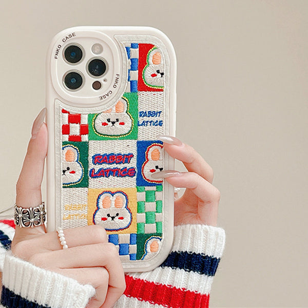 VILZSTUDIOS Stylish iPhone case with animal embroidery design