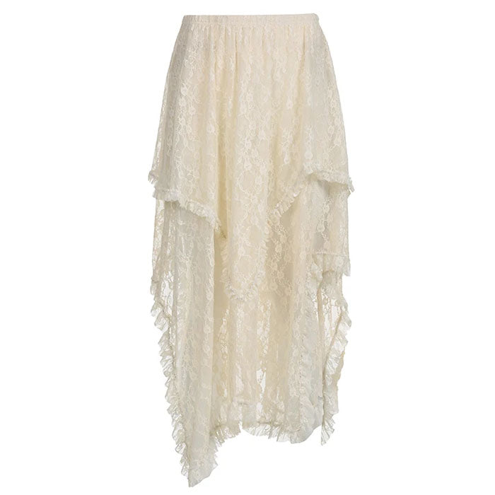 VILZSTUDIOS Asymmetrical lace skirt from VILZSTUDIOS