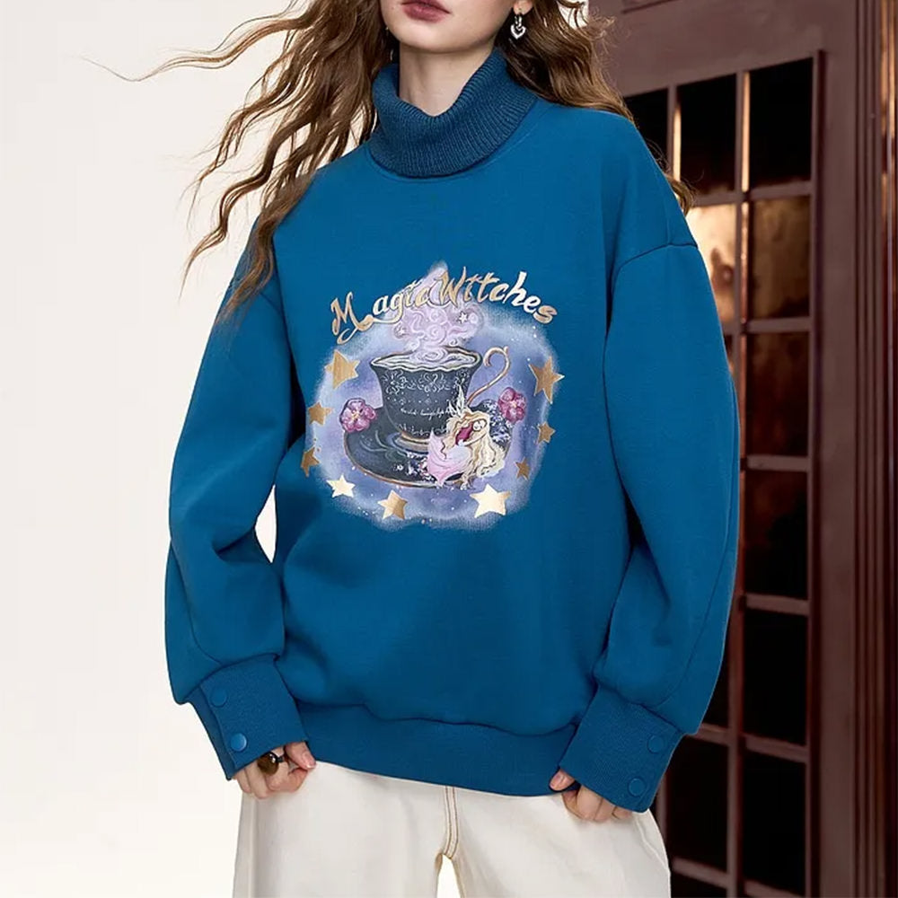 VILZSTUDIOS Printed sweatshirt with whimsical design and comfortable fit