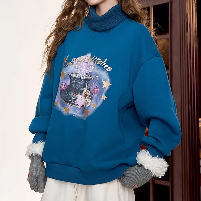 VILZSTUDIOS Printed sweatshirt with whimsical design and comfortable fit