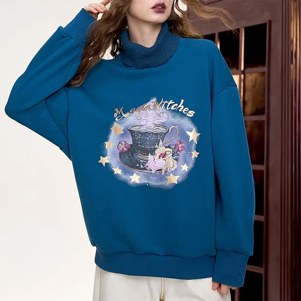 VILZSTUDIOS Printed sweatshirt with whimsical design and comfortable fit