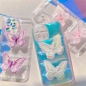 VILZSTUDIOS Stylish butterfly laser iPhone case