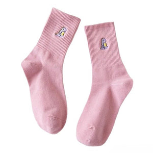 VILZSTUDIOS Dino embroidery cozy socks by VILZSTUDIOS