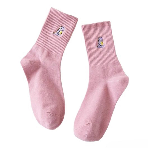 VILZSTUDIOS Dino embroidery cozy socks by VILZSTUDIOS