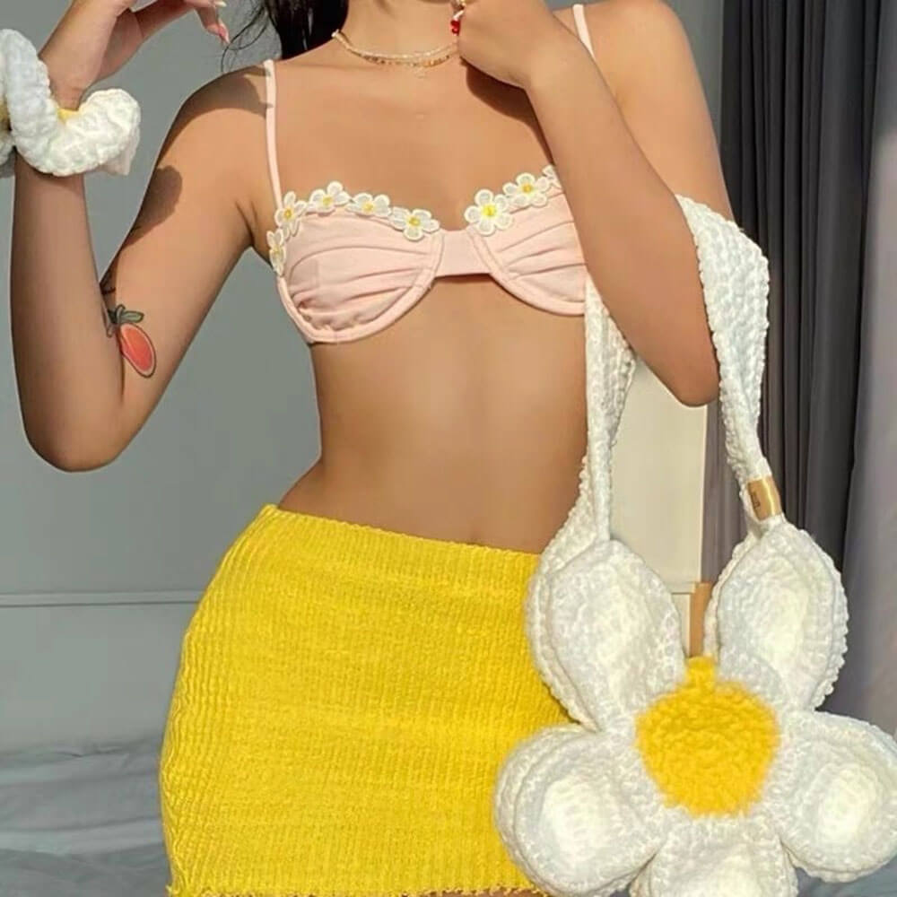VILZSTUDIOS Floral bralette top from VILZSTUDIOS