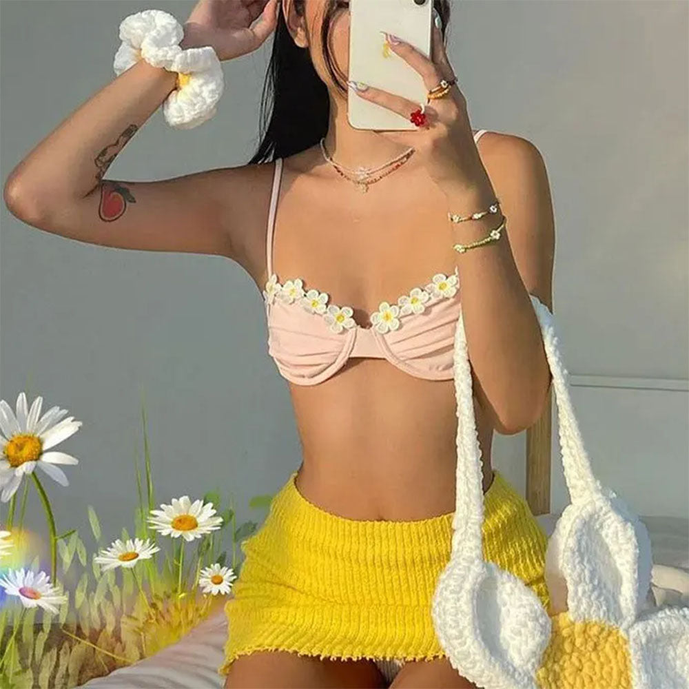 VILZSTUDIOS Floral bralette top from VILZSTUDIOS