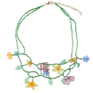 VILZSTUDIOS Layered floral necklace from VILZSTUDIOS