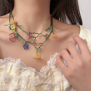 VILZSTUDIOS Layered floral necklace from VILZSTUDIOS