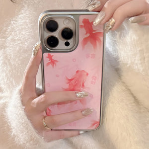 VILZSTUDIOS Trendy phone case with goldfish print design