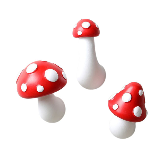 VILZSTUDIOS Charming mushroom-shaped magnet for home decoration