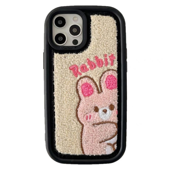 VILZSTUDIOS Rabbit embroidered phone case for stylish protection