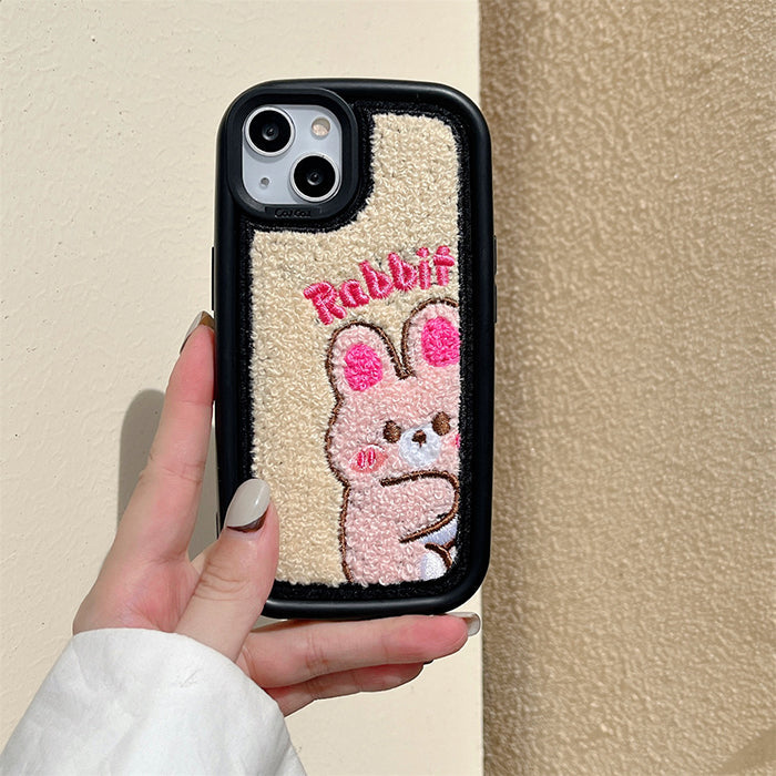 VILZSTUDIOS Rabbit embroidered phone case for stylish protection