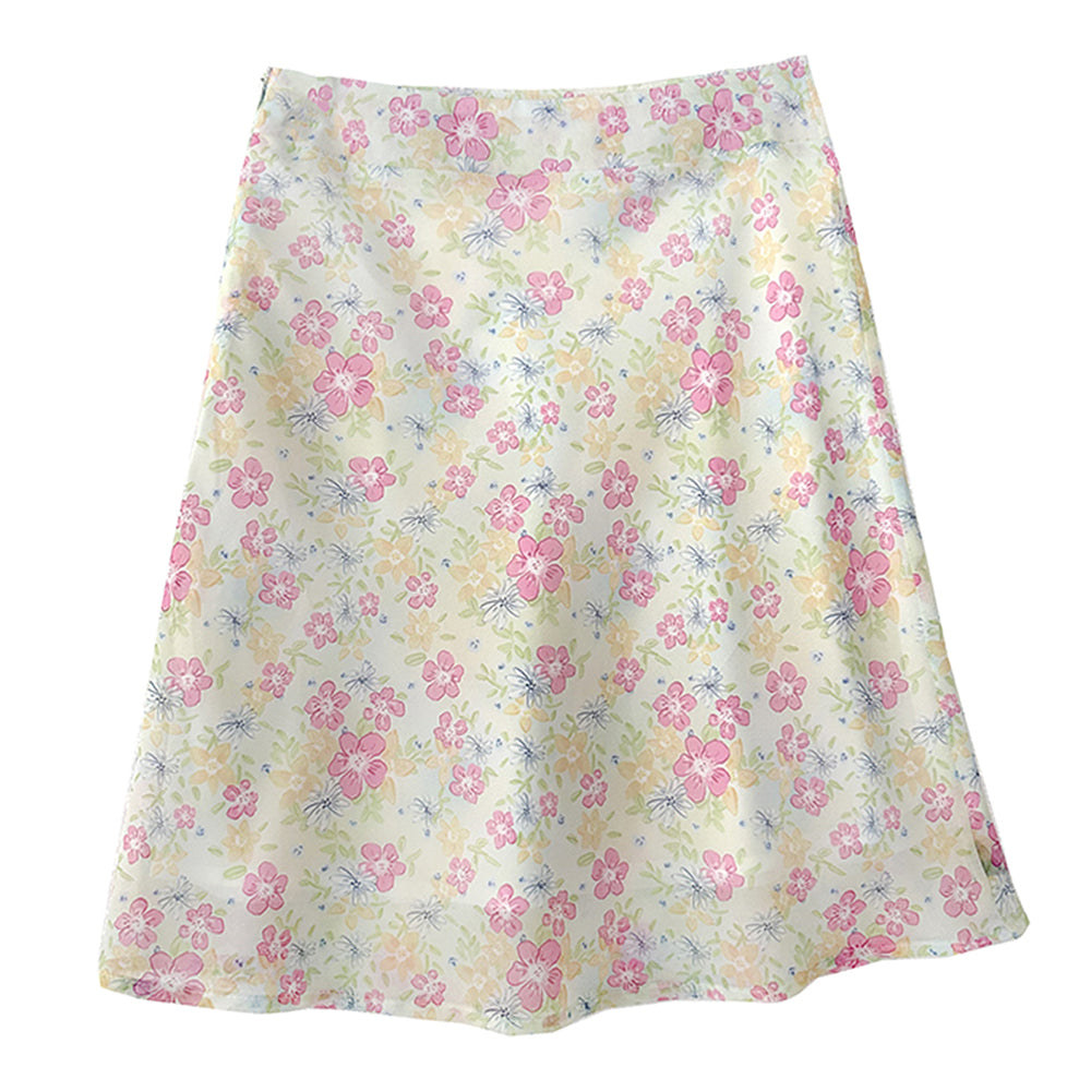 VILZSTUDIOS Whimsical sheer floral print skirt for stylish outfits
